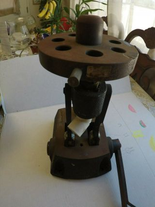 Vintage Texan Reloading Press 7 Position Turrent Strong Double Cam