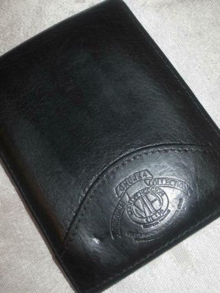 Ghurka Marley Hodgson Mh Vintage Black Leather Wallet Billfold Usa