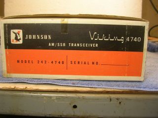 Vintage Johnson Viking 4740 40 Channel CB Radio & Antenna  w/ Orig Box 10