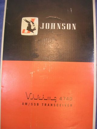 Vintage Johnson Viking 4740 40 Channel CB Radio & Antenna  w/ Orig Box 9