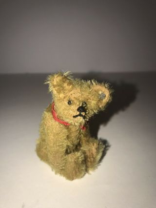 Antique Steiff Teddy Bear 3 1/2 Inches Tall