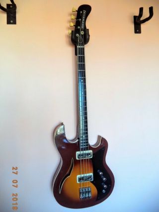 Bulgarian Very Rare Bass Guitar Orpheus - Vintage
