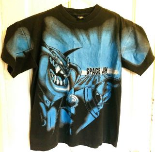 Vintage 90s Space Jam 1996 Wb Mr Swackhammer Looney Tunes T Shirt Michael Jordan