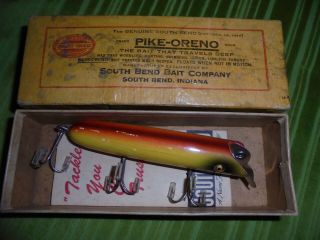 Vintage South Bend Fishing Lure Pike Oreno