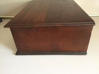 J & P COATS Antique Wooden Spool Cabinet 2 Drawers 4