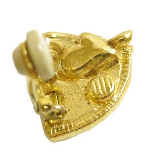Authentic HERMES Earrings horse vintage Gold Palladium 5419 8
