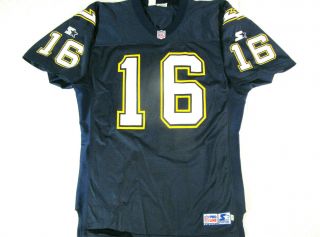 Vintage 90s Starter Pro Line Authentic Ryan Leaf San Diego Chargers Jersey Sz 48