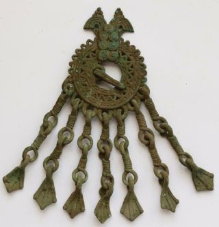 Authentic Medieval Viking Bronze Brooch - 7th - 10th Cent.  A.  D.