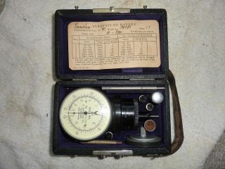 Vintage O.  Zernickow Tachometer W/ Case And Instructions 12k Rpm German Made