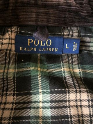 Polo Ralph Lauren Large Oil Cloth Tarnished Jacket Wax FO Leather Brown RRL VTG 7