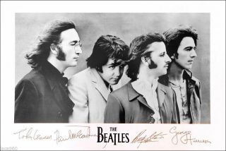 The Beatles Picture Litho Acl603 1991 Apple Corps Limited Vintage Rare