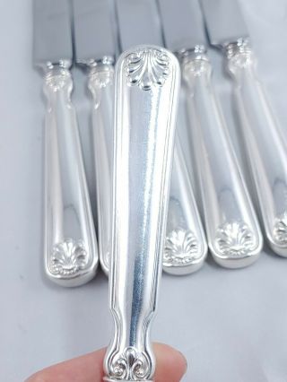Tiffany & Co.  Shell & Thread 1905 Sterling Silverware Dinner Knife Set of 6 10