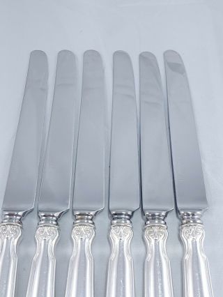 Tiffany & Co.  Shell & Thread 1905 Sterling Silverware Dinner Knife Set of 6 2