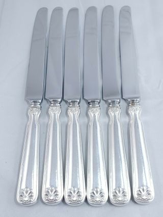 Tiffany & Co.  Shell & Thread 1905 Sterling Silverware Dinner Knife Set of 6 7