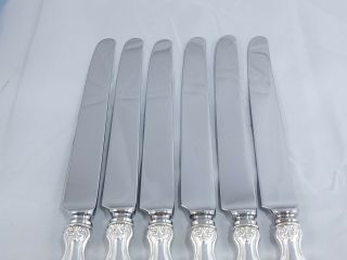 Tiffany & Co.  Shell & Thread 1905 Sterling Silverware Dinner Knife Set of 6 8