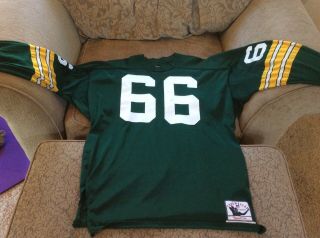 Vintage 1960s Mitchell & Ness Ray Nitschke Green Bay Packers Jersey Xxl