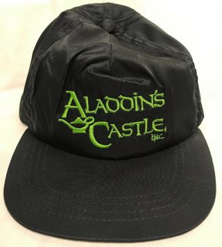 Extremely Rare Vintage Bally Aladdin’s Castle Arcade Nylon Snapback Hat Cap