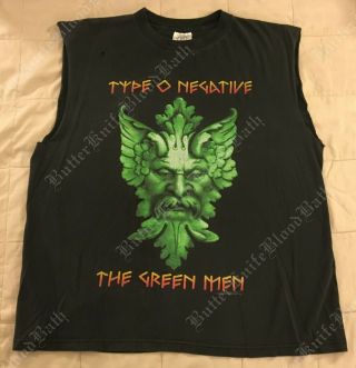 Type O Negative 1997 T - Shirt Xl Green Men Blue Grape Rare Vtg Tour Peter Steele
