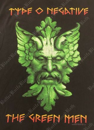 Type O Negative 1997 T - Shirt XL Green Men Blue Grape Rare Vtg Tour Peter Steele 3
