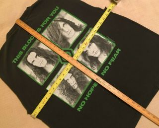 Type O Negative 1997 T - Shirt XL Green Men Blue Grape Rare Vtg Tour Peter Steele 7
