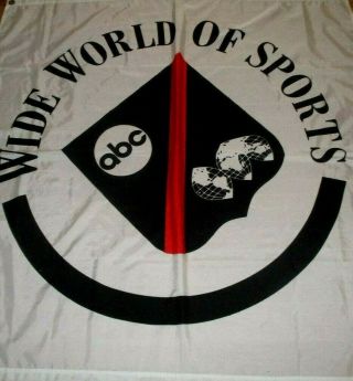 Vintage Wide World Of Sports Abc Banner 48 X 46