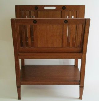 H PANDER & ZONEN RACK ANTIQUE ARTS AND CRAFTS DECO MODERNISM RARE TABLE STAND 12