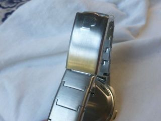 Vintage Men ' s Neiman Marcus Pulsar P3 LED Digital Watch Stainless Steel 6