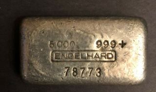 Rare Engelhard 5 Oz Silver Bar 78773