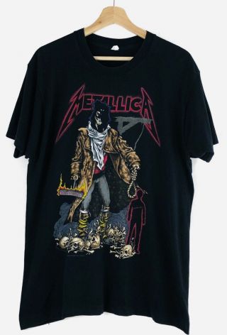 1992 Vintage Metallica Unforgiven Pushead Tour Shirt Screen Stars