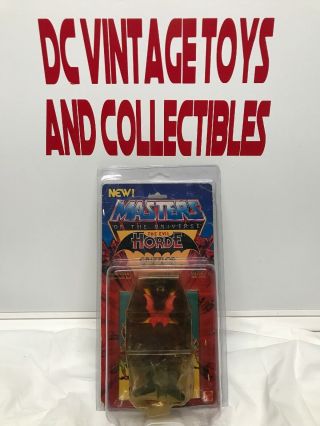 1985 Dark Face Grizzlor Evil Horde Card Vintage Masters Universe Motu He - Man