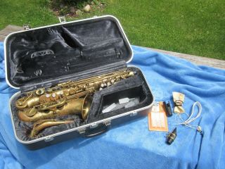 Vintage Heimer Alto Saxophone Sn 7302277 W/ Mouthpiece & Case