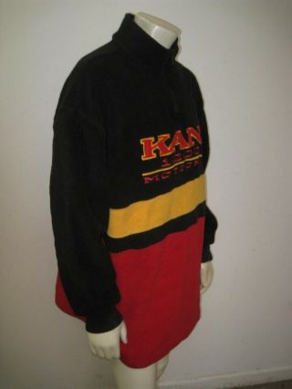 Vintage 1990s KARL KANI Motocross Colorblock Pullover Fleece Jacket Size XXL 5