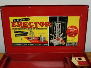 Vintage A.  C.  Gilbert Erector Set 6 1/2 All Electric 100 Complete 12 5