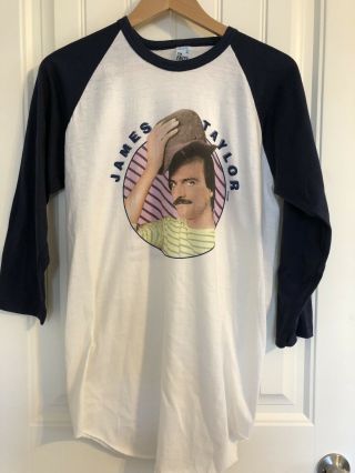 1983 James Taylor Vintage Summer Tour Baseball T - Shirt The Knits