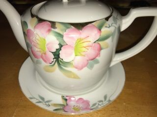 Teapot Tea Pot & Lid Noritake Vintage Azalea China Red Mark 2