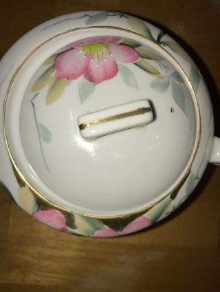 Teapot Tea Pot & Lid Noritake Vintage Azalea China Red Mark 4