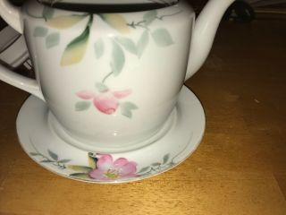 Teapot Tea Pot & Lid Noritake Vintage Azalea China Red Mark 8