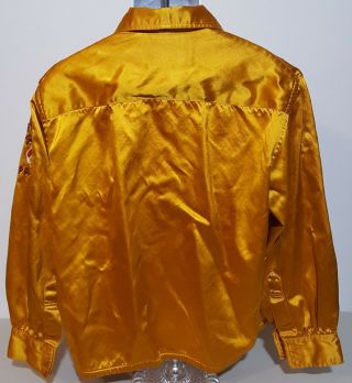 Ziyara Patrol VTG 50s 60s Gold Button Down Shirt Mens L/XL 16.  5 33 USA Shriners 3