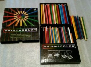 50 Vintage 1999 Sanford Prismacolor Colored Pencils &