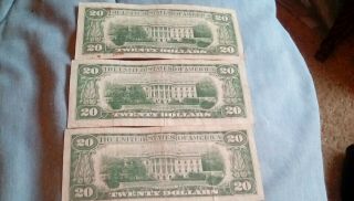 1963 series a $20 star note old bill vintage money green cheese bread 5