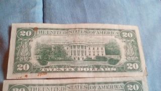1963 series a $20 star note old bill vintage money green cheese bread 8