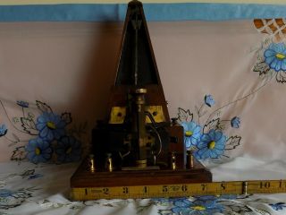 ANTIQUE METRONOME MEDICAL ELECTRIC SHOCK MACHINE ? C1900 X - RAYS ENGLAND SCIENCE 12
