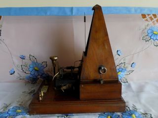 ANTIQUE METRONOME MEDICAL ELECTRIC SHOCK MACHINE ? C1900 X - RAYS ENGLAND SCIENCE 9