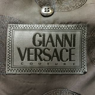 Gianni Versace Couture Vintage 3 Btn Wool w/ Medusa Blazer Sport Coat Jacket 46L 2