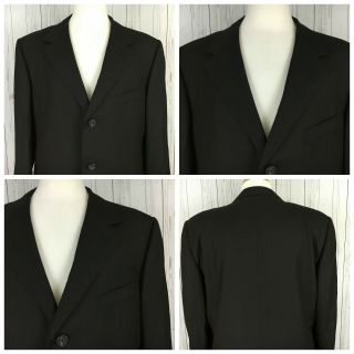 Gianni Versace Couture Vintage 3 Btn Wool w/ Medusa Blazer Sport Coat Jacket 46L 5