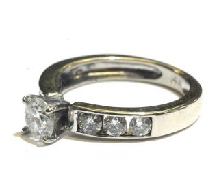 14k white gold 1.  13ct round diamond engagement ring 3.  4g estate vintage 3