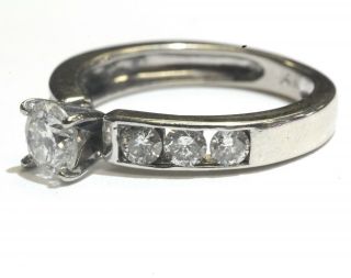 14k white gold 1.  13ct round diamond engagement ring 3.  4g estate vintage 6