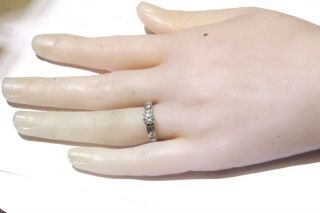 14k white gold 1.  13ct round diamond engagement ring 3.  4g estate vintage 9