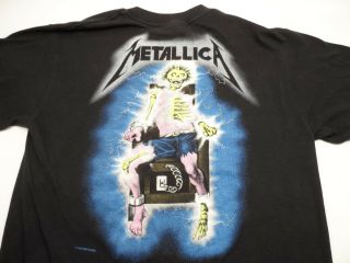 Vintage Metallica Metal Up Your Ass T - Shirt Men ' s Size Large 42 - 48 1987 - 89 Black 2
