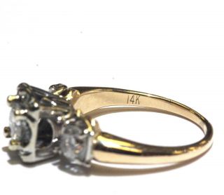 14k yellow gold.  85ct vintage diamond engagement ring 4g estate vintage 3